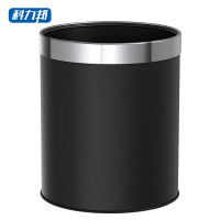 科力邦(Kelibang) KB1028 烤漆 带防滑圈22.5*25 垃圾桶 (计价单位:个) 黑色