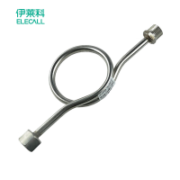 伊莱科 压力表缓冲管 不锈钢180度/90度