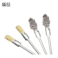 质岳 加长不锈钢丝笔刷 火炬型、总长165mm