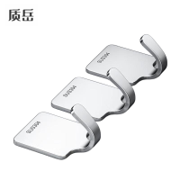 质岳 单挂式衣帽钩 不锈钢、4.5*3*6cm