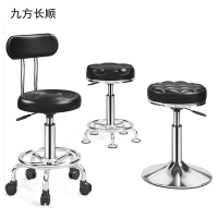 九方长顺 升降座椅 黑色、带轮滑、带靠背、升降高度90~120cm