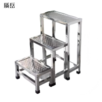 质岳 不锈钢检修梯 踏板尺寸50cmx80cm,高120cm
