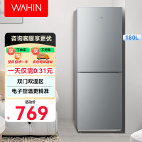 华凌冰箱二门两门家电冰箱小型家用出租房双门二级能效节能家用冷冻小冰箱HR-189 HR-189 迷雾森林