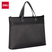 得力5840A4大容量简易多层帆布公文包黑色(单位:个)