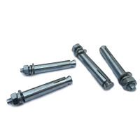 典点扣 国标管式大头膨胀螺栓,M12X80,碳钢蓝白锌,200个/箱,整箱销售