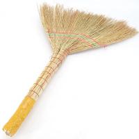 冰禹环卫扫帚清洁扫帚车间地面清洁扫帚商超耐用铁扫帚一体短款高粱笤帚AB4097单位:把