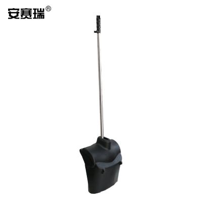 安赛瑞笤帚13940簸箕套装 PP塑料不锈钢黑色簸箕93*29*32.5cm扫把92*30*9cm