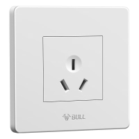 公牛10A三孔插座86型电源墙壁开关面板G07Z103白色