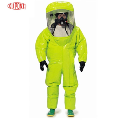 杜邦/Dupont欧标1类防化服TychemTK554T-M全封闭内置式连体气密服黄色单位:件