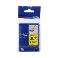 BROTHER/兄弟 线缆标签色带 TZe-FX661 黄底黑字 36mm×8m 1卷 销售单位:卷