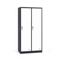 HiBoss 办公更衣柜两门钢制衣柜套色钢柜JHKG05 1个