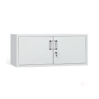 HiBoss 钢制文件矮柜铁皮分节柜灰白钢柜JHK396 1个