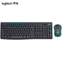 罗技(Logitech)MK275键鼠套装无线键鼠套装办公键鼠套装全尺寸商务键鼠套装带无线2.4G接收器黑蓝色