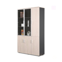 黎明文件柜CZG78 美洲橡+铁灰木质资料柜储物柜办公柜右三门W1200*D400*H2000(台)