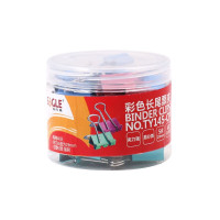 益而高彩色长尾夹TY145-CP5#19mm40个/桶