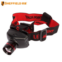 钢盾SHEFFIELD头灯S030012红黑超亮LED70lm