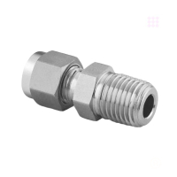 世伟洛克 外螺纹接头终端接头 SS-10M0-1-4RT 10mm 卡套管外径 x 1/4 in.ISO锥形外螺纹