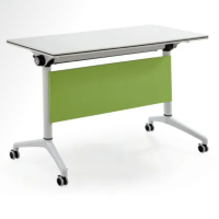 强力家具活动条桌QL-MZ-HDTZ-1400*500采用E1级优质三聚氰胺饰面人造板,优质环保材料封边。