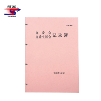 铁凇 支委会支委生活会记录簿 A4 100张 打孔 册