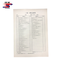 铁凇 一车一档记录单 A4 张