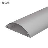 鑫格慧 铝合金线槽弧形半圆地面线槽金属防踩明装走线槽 4号 米