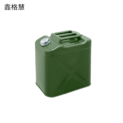 鑫格慧 加厚铁油桶汽油桶备用油箱 25L方形铝盖 个
