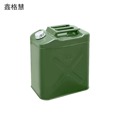 鑫格慧 加厚铁油桶汽油桶备用油箱 30L方形铝盖 个