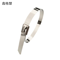 鑫格慧 304不锈钢扎带自锁式金属扎带 7.9*850/100根 包