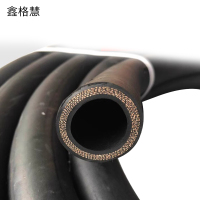 鑫格慧 黑色光面夹布橡胶管耐胶皮管高压水管 高压管内径19mm*5层*20米 根