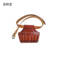 鑫格慧 电工皮带牛皮工具包电工腰带皮套钳套 七联皮带套装 套