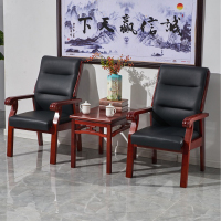 北京德诚和 实木烤漆办公椅大班椅四脚落地椅会议椅班前椅