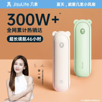 几素[热售10万+]小风扇手持迷你小型usb电风扇台式桌面充电便携式随身手拿握学生宿舍可爱办公室轻音 F8小粉熊[吹2