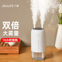 几素 加湿器迷你卧室婴儿办公桌宿舍桌面加湿净化家用室内小型空气加湿器usb无线便携送女友生日礼物 白色[双喷大雾量+36