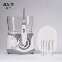 拜尔(BAIR) H6 600ML家庭装冲牙器台式插电洗牙器家用洁牙机水牙线牙齿清洁器送男女朋友 白色