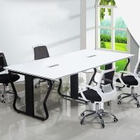 北京德诚和钢架会议桌椅环保办公长条桌简易工作台员工桌子培训洽谈桌