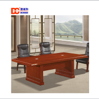 北京德诚和现代简约油漆实木贴皮洽谈桌会议桌