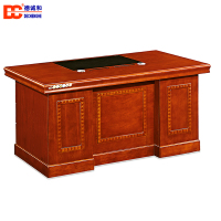 北京德诚和办公家具德威系列老板桌小班台主管经理桌实木办公桌子油漆班台直桌 HA-1421