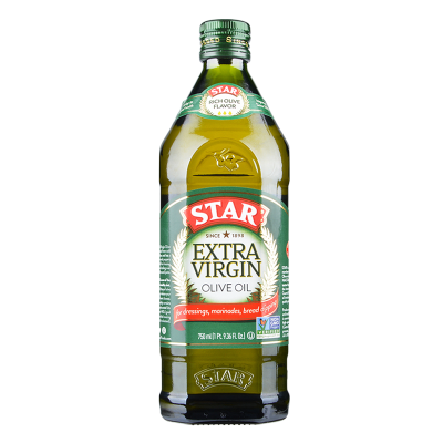 星牌(STAR)原瓶原装特级初榨橄榄油 食用油 500ml 玻璃瓶