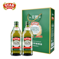 星牌STAR特级初榨橄榄油原瓶原装进口食用油 地中海甘露礼盒500mL* 2
