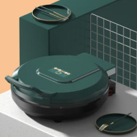 都市太太DStt 摩登厨房炙烤机电饼档家用双面加热烙饼锅自动断电加大加深煎饼机DSDBC-8102 松花绿