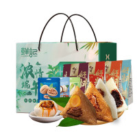 鲜记浓情端午1.426kg 粽子礼盒坚果零食节日送礼佳品 团购大礼包
