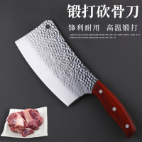 翰乐 切片刀厨房用具精致锤纹切片锻打鱼鳞纹防粘合金钢材 砍D