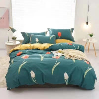 悠梦嘉居韵味江南四件套床上用品印花套件双人200*230四件套1.5/1.8床通用时尚磨毛活性印染YJ8-012