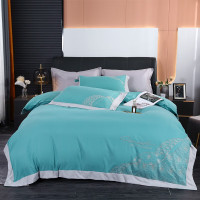 悠梦嘉居超柔超柔简奢四件套四季款高档刺绣工艺柔软舒适200*230 YJ-13506