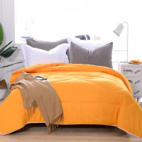 悠梦嘉居礼享养肤被 被冬被雕花面料双人,亲肤美肤柔软时尚健康舒适YB-1065橘黄200*230