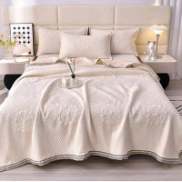 奢华A类针织棉艾草被 添加艾草精华,A类婴儿级针织棉面料,高档压花提花工艺,春秋夏被空调被YB-13141