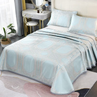 悠梦嘉居北欧轻奢提花冰丝席,北欧轻奢宫廷风,提花工艺,质地柔软透气冰爽感230*250YX-1205 金碧辉煌