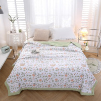 清怡艾草被水洗棉面料舒适手感可水洗机洗配艾草香囊夏被空调被单双人可用YB-13132