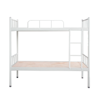 北京德诚和上下铺铁床钢架双层床带护栏钢制床 DCH-2000*900*1850mmH