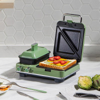 摩飞多功能早餐机电饼铛家用吐司机双区料理三明治机MR9086